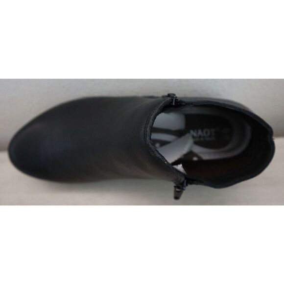 Naot Women's Sz 40 US 9 Water Resistant Black Leather Helm Ankle Booties - Picture 8 of 13